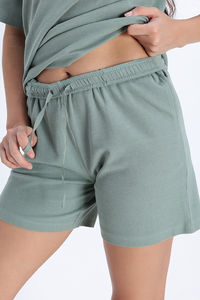 Zivame 2 Mile Fashion Knit Cotton Loungewear Set - Iceberg Green — thumbnail 10